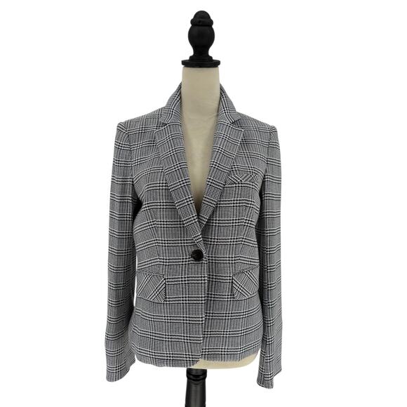Veronica Beard Dickey Leo Schoolboy Blazer Navy Plaid Preppy Jacket Size 6 - Picture 4 of 14